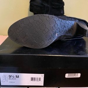 BCBG Black Suede Booties